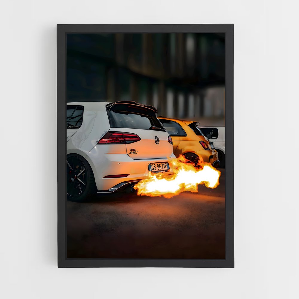 Poster Flammes de Performance – affiche Volkswagen (vue 2)